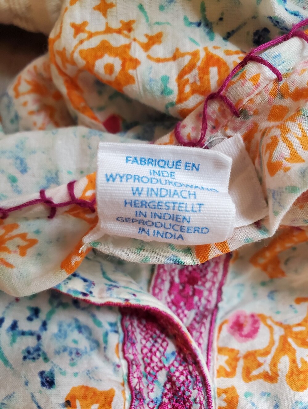 Sigrid Olsen Multi-Color Printed Tunic Top — Yellow & Teal Accents - Picture 6 of 7
